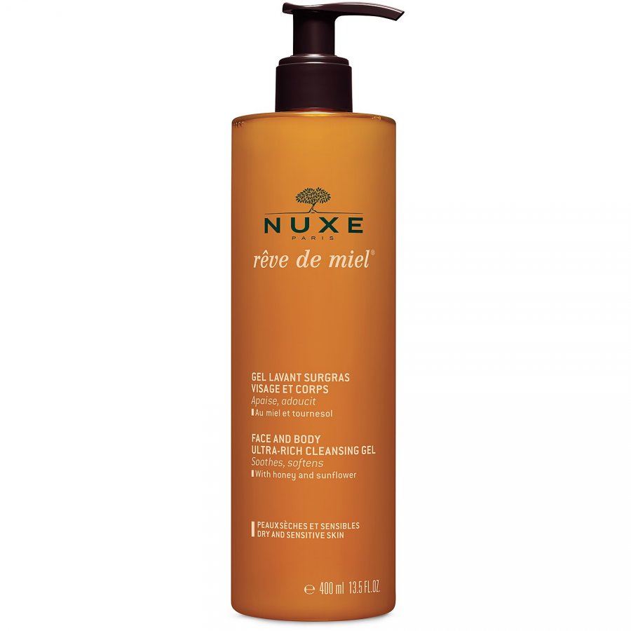 Nuxe - Reve de Miel Gel Detergente Pelli Disidratate Viso E Corpo 400 ml