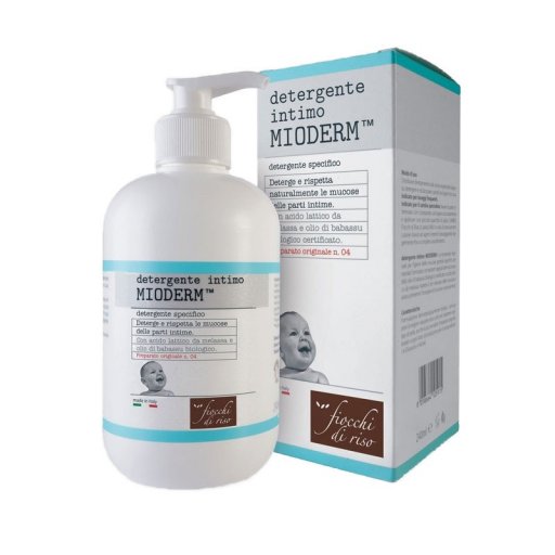 Fiocchi Di Riso Detergente Intimo Mioderm 240ml - Acido Lattico e Olio di Babassu per Igiene e Protezione