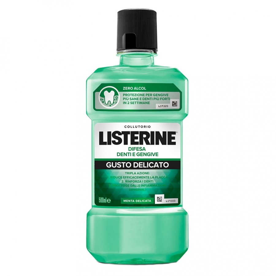Listerine - Difesa Denti E Gengive Collutorio Gusto Delicato 500 ml