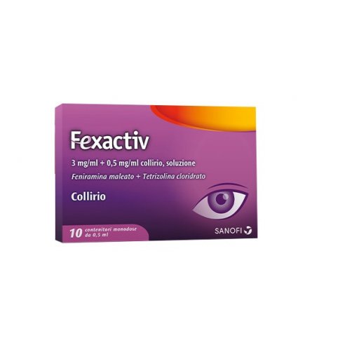 Fexactiv Collirio 10 Flaconcini Monodose 0.5ml - Soluzione per Occhi Irritati