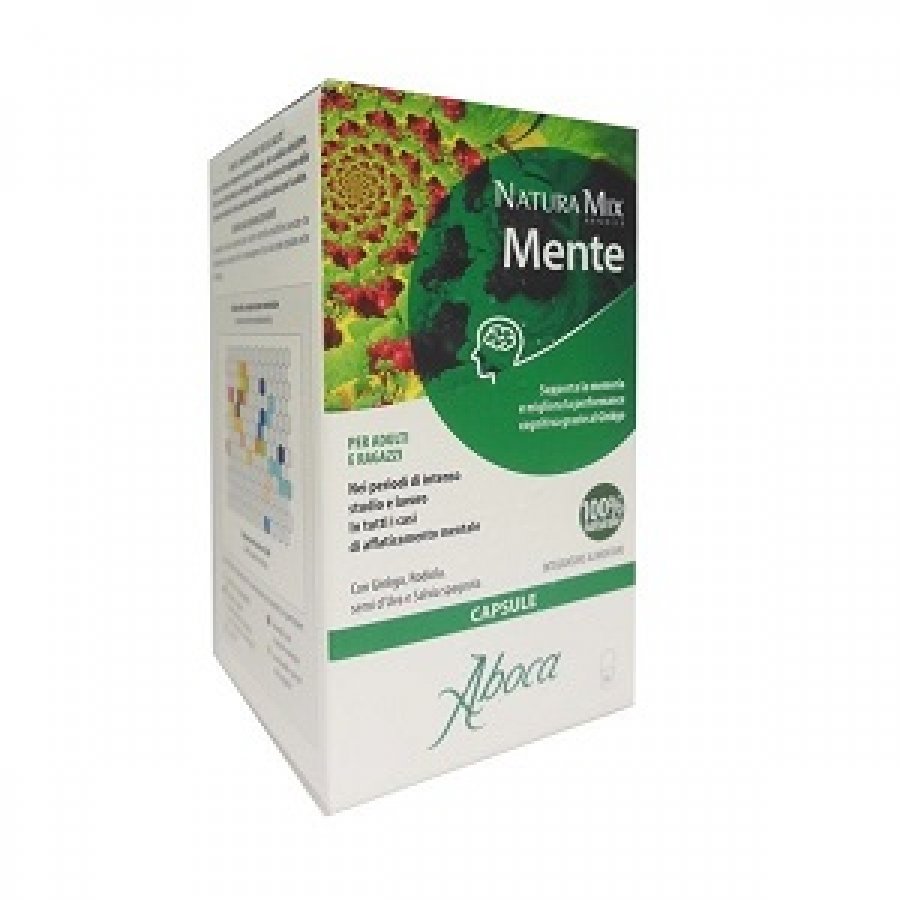 Aboca - Natura Mix Advanced Mente - 50 capsule da 500 mg - Sostegno naturale per memoria e funzioni cognitive