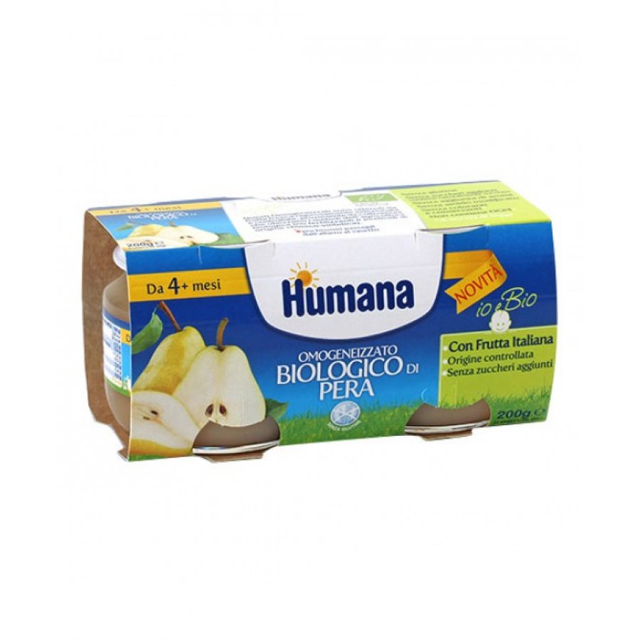 Humana omogeneizzato pera bio 2x 100 gr