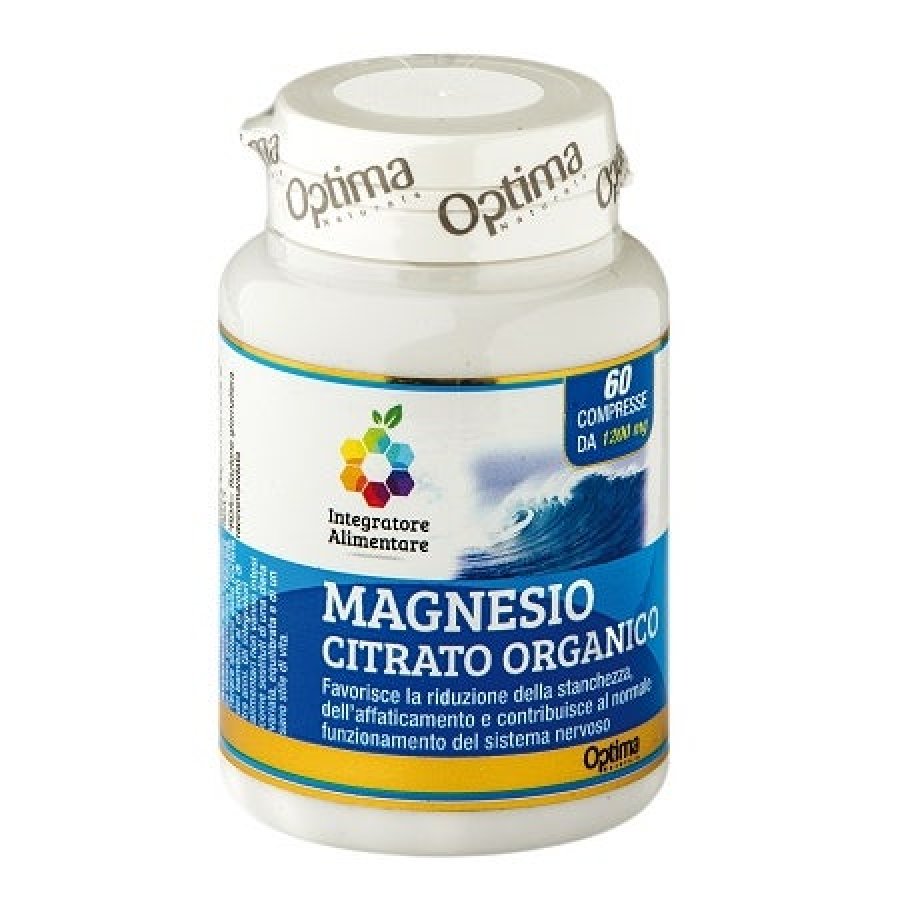 Magnesio Citrato Organico - Marca di Integratori per il Benessere - 60 Compresse da 1200 mg