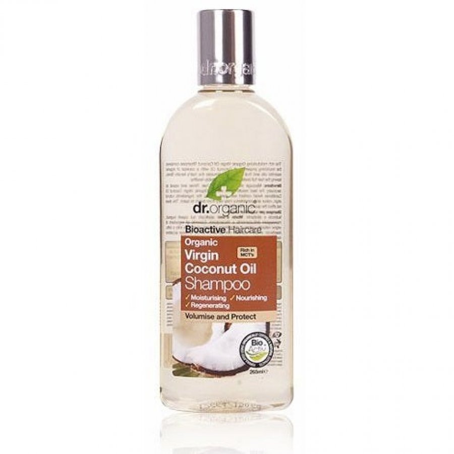 Dr Organic - Shampoo Ristrutturante all'Olio di Cocco 265 ml, Shampoo Naturale per Capelli Forti e Idratati