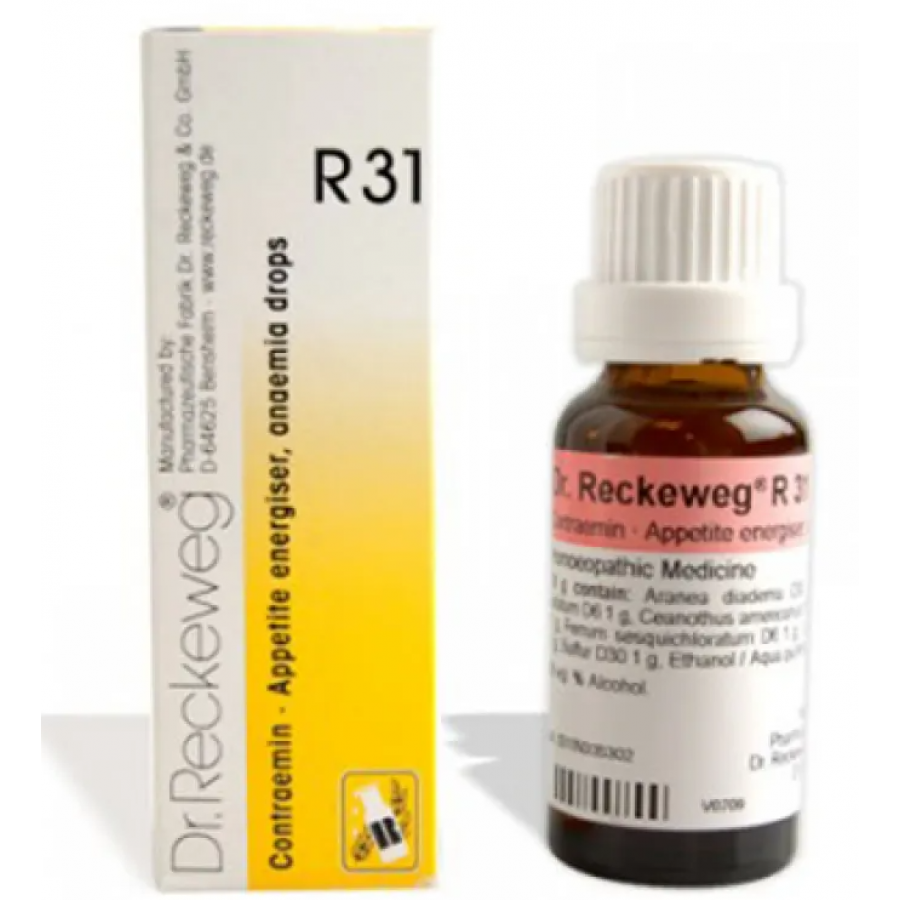 Reckeweg R31 22ml Gocce - Medicinale Omeopatico per Anemia e Inappetenza