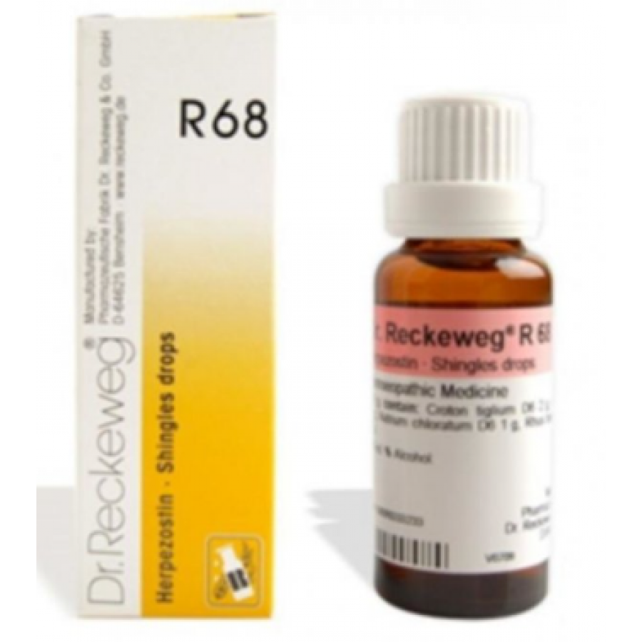 Reckeweg R68 Gocce 22ml - Medicinale Omeopatico per Infezioni Virali, Herpes Zoster