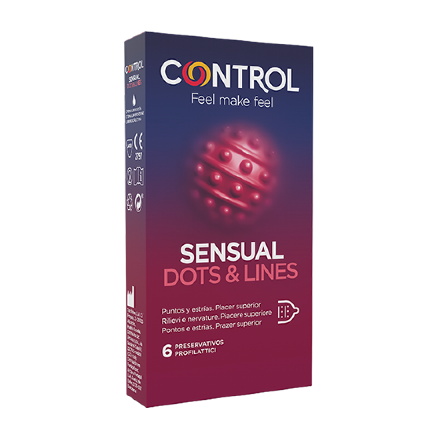 CONTROL*Sensual Dots&Lines 6pezzi