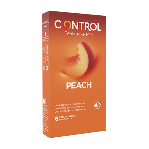 Control New Peach 6 Pezzi - Preservativi Control Peach