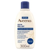 Aveeno Skin Relief Detergente Olio Bagno Doccia 300 ml - Lenisce e Idrata la Pelle Secca