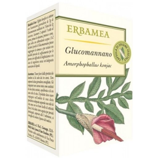 Erbamea, Glucomannano, 50 capsule