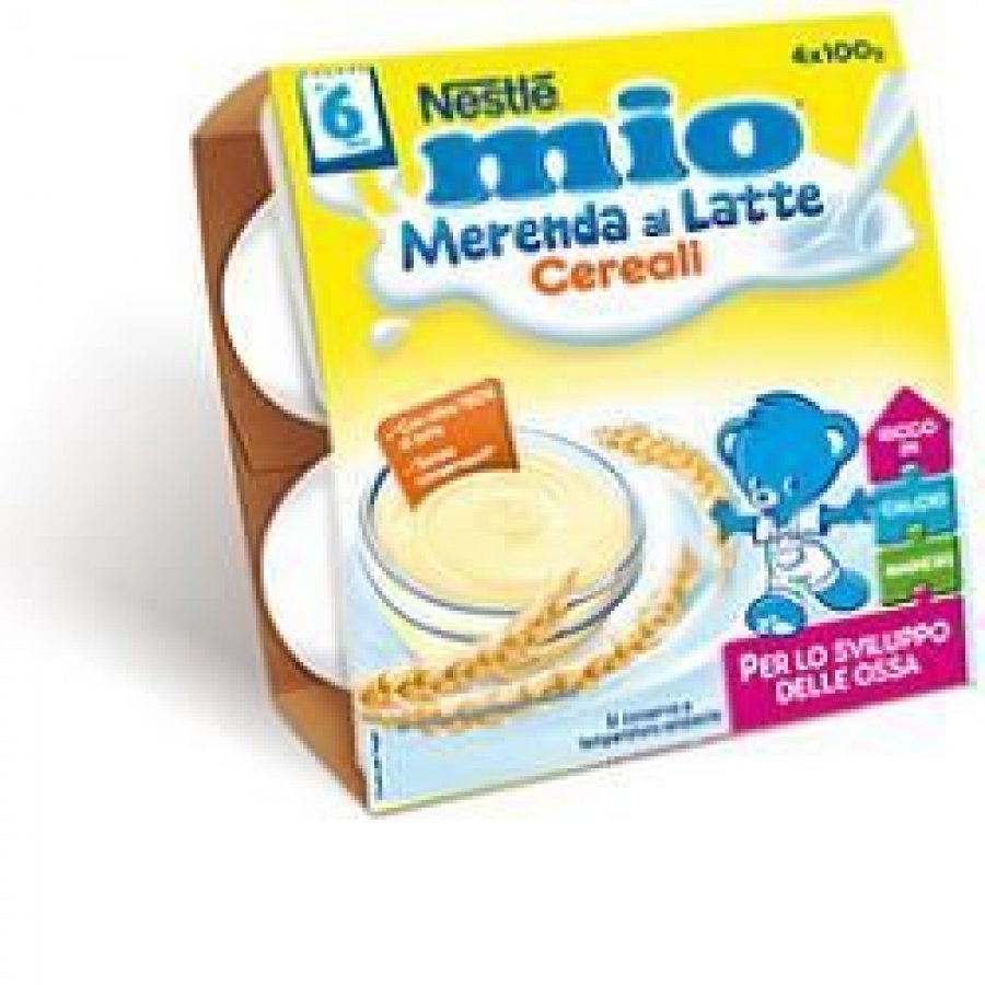 Nestlé Mio Merenda Latte Cereali 4x100g - Snack Nutriente per Bambini