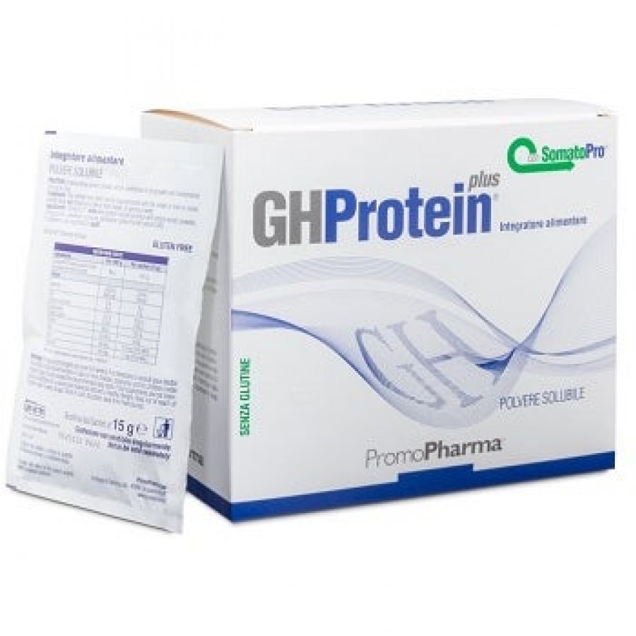 GHProtein Plus - 20 Bustine Gusto Cacao: Integratore Proteico per il Potenziamento Muscolare