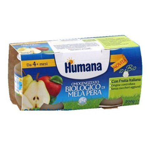 Humana omogeneizzato mela e pera 2 x 100 gr
