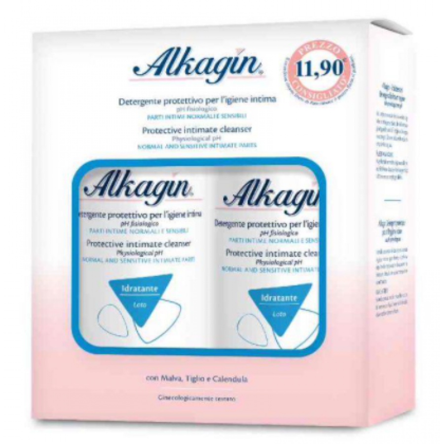 Alkagin Bipack PH 4,5 Detergente Protettivo 2x400ml