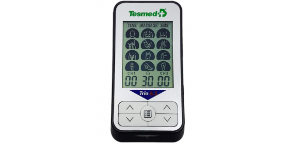 Electrostimulateur Tesmed Trio 6.5 – 36 Programmes TENS/EMS/massage, Rechargeable USB !