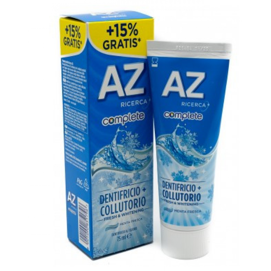 AZ - Complete Fresh + Collutorio Whitening Dentifricio 75ml