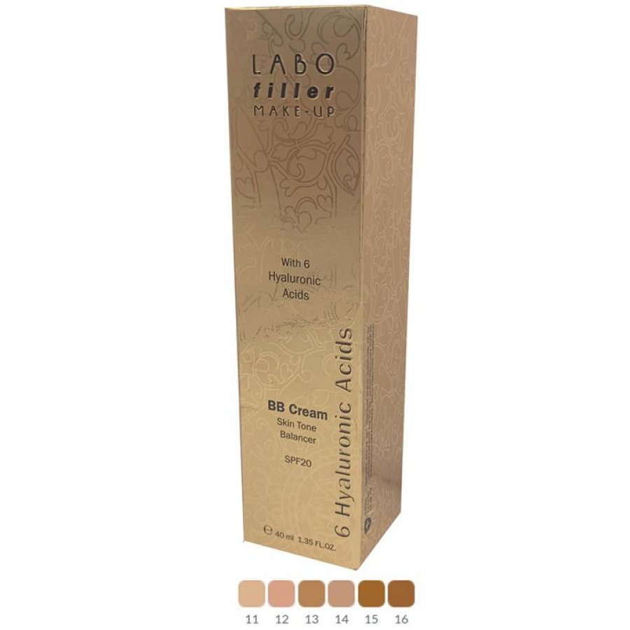 Labo BB Cream Perfezione Tono SPF20 - BB Cream con 6 Acidi Ialuronici, 30ml