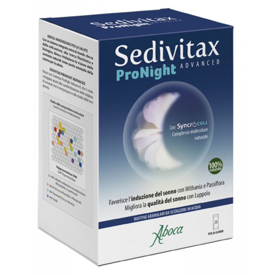 Aboca Sedivitax Pronight Advanced 20 Buste