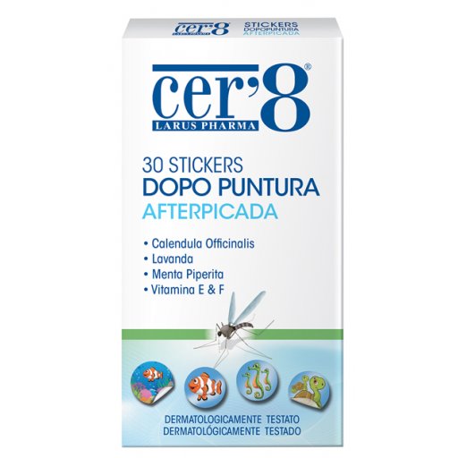 Cer'8 - Larus Pharma Stickers Dopo Puntura 30 Pezzi - Sollievo Rapido