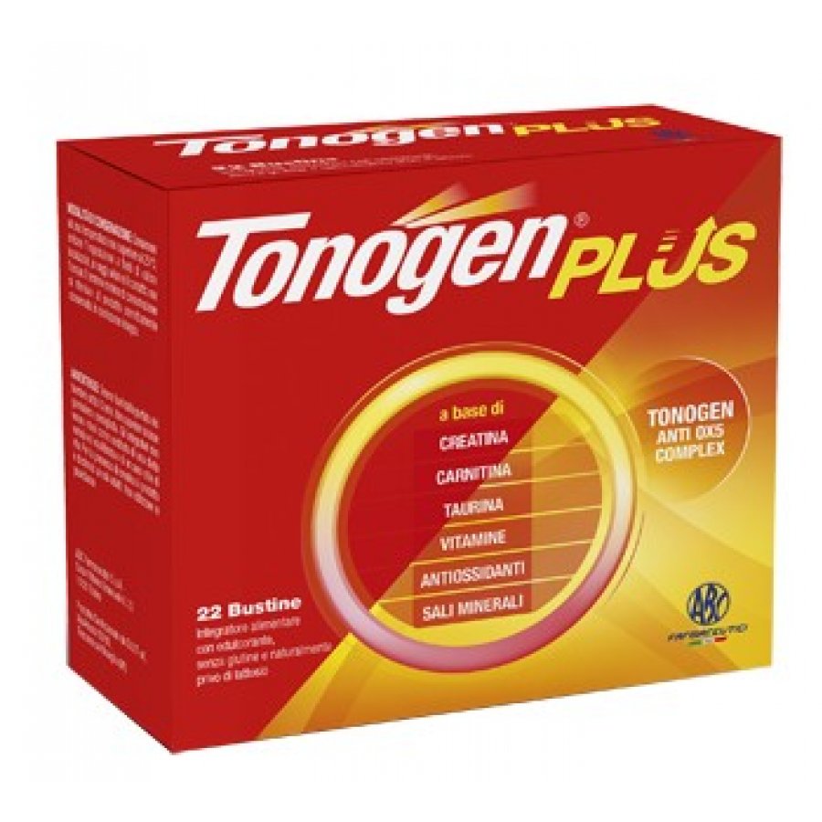 Tonogen Plus Integratore Alimentare - 22 Bustine per Energia e Vitalità