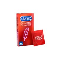 Durex - Contatto Comfort Profilattico 4 Pezzi per un Sesso Protetto e Piacevole
