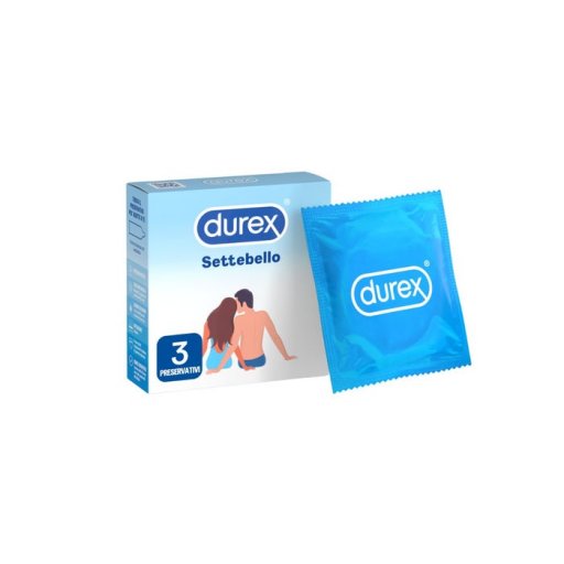 Durex - Settebello Classico Profilattico 3 Pezzi per una Protezione Sicura