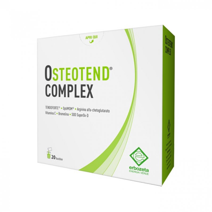 Osteotend Complex 20 Bustine - Integratore Alimentare per la Salute delle Articolazioni e dei Tessuti Connettivi