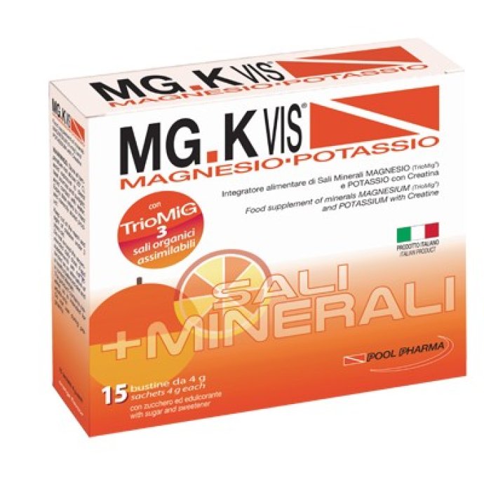 Mgk Vis Orange Magnesio e Potassio Gusto Arancia 15 Bustine