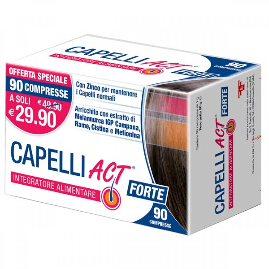 Capelli Act Forte - 90 Compresse - Integratore per la Salute dei Capelli