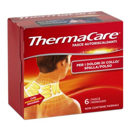 Thermacare Fasce Autoriscaldanti - Collo Spalla Polso, Confezione da 6, Rilievo dal Dolore