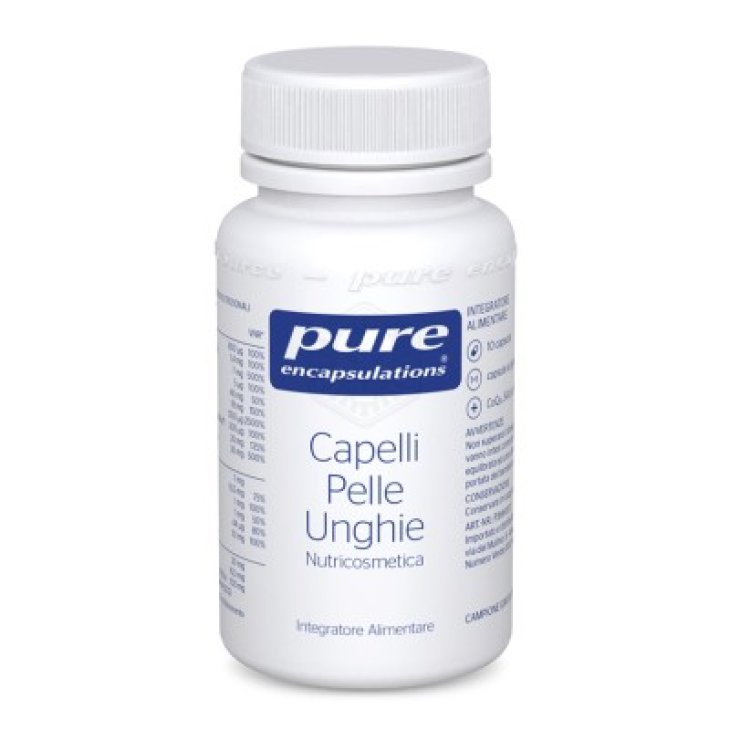 Nestl&egrave; Pure Encapsulations Capelli Pelle Unghie 30 Capsule - Integratore per la Bellezza e la Salute