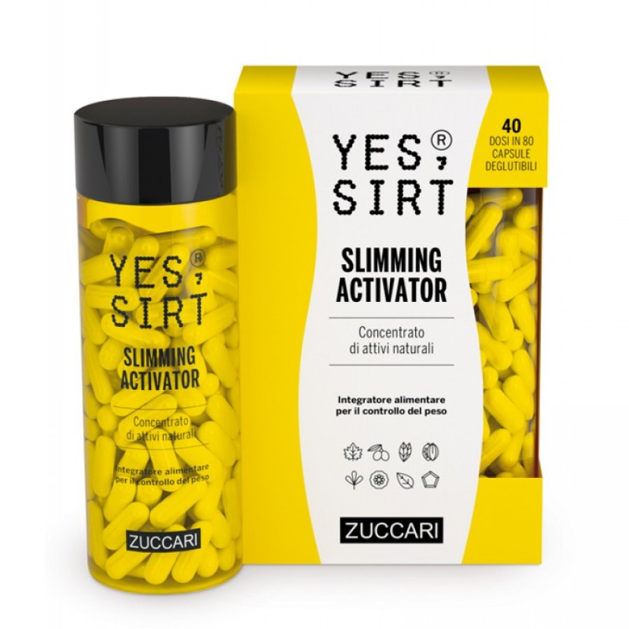 Zuccari - Yes Sirt Activator 80cps 300 mg - Integratore per Attivazione del Gene Magro e Controllo del Peso