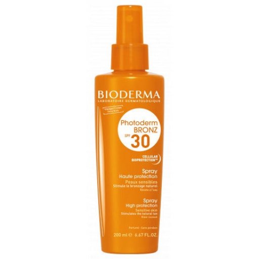 Bioderma Photoderm Bronz Spray Corpo SPF30 200ml - Elevata Fotoprotezione per una Pelle Dorata in Sicurezza