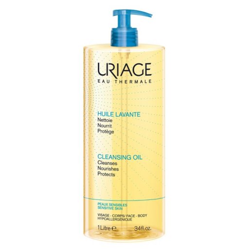 Uriage Olio Lavante 1 Litro - Olio Detergente Idratante per la Cura della Pelle
