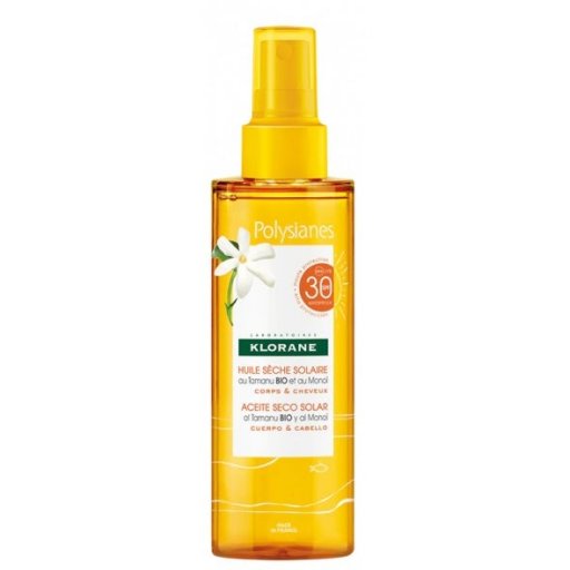 Klorane - Olio Secco Solare Corpo E Capelli SPF30 200ml