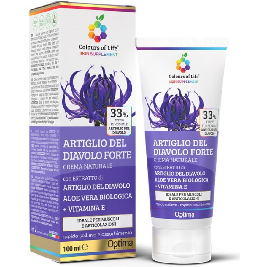 Colours Of Life Skin Supplement - Artiglio Del Diavolo Forte 33% Crema Corpo 100 ml