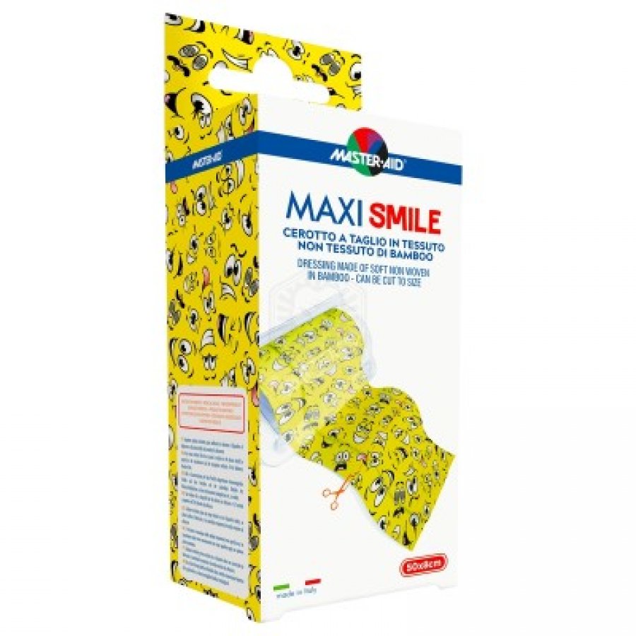Master-Aid Maxi Smile - Cerotto a Taglio in TNT 50cm x 8cm 1 Pezzo