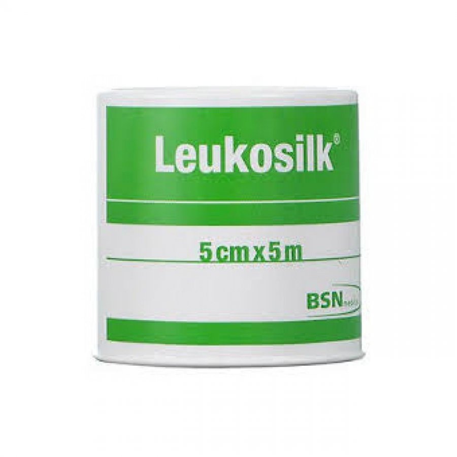 Leukosilk Cerotto Rocchetto 5x5cm - Fissaggio Sicuro e Delicato per Pelli Sensibili