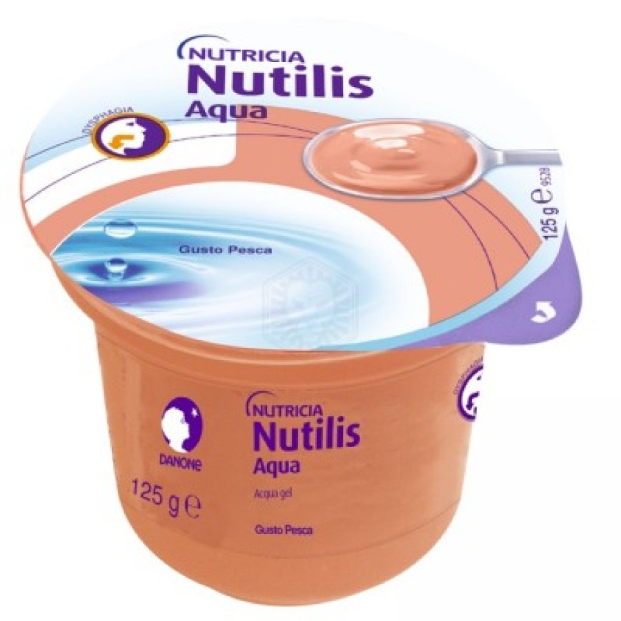 Nutilis Aqua Gel Pesca Nutricia 12x125g - Bevanda Gelatinosa per Disfagia