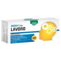 Esi Energy Line Lavoro 12 Mini Drink - Integratore Alimentare Tonico-Adattogeno con Ginseng, Cola, Guaranà e Vitamine