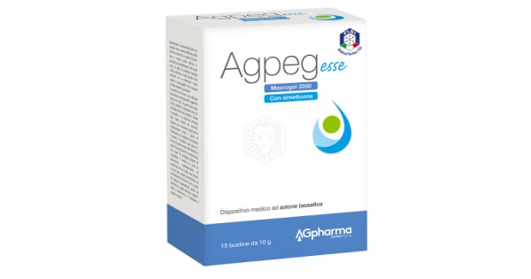 Agpeg Esse 15 Bustine 10g - Lassativo a Base di Macrogol 3350 e Simeticone