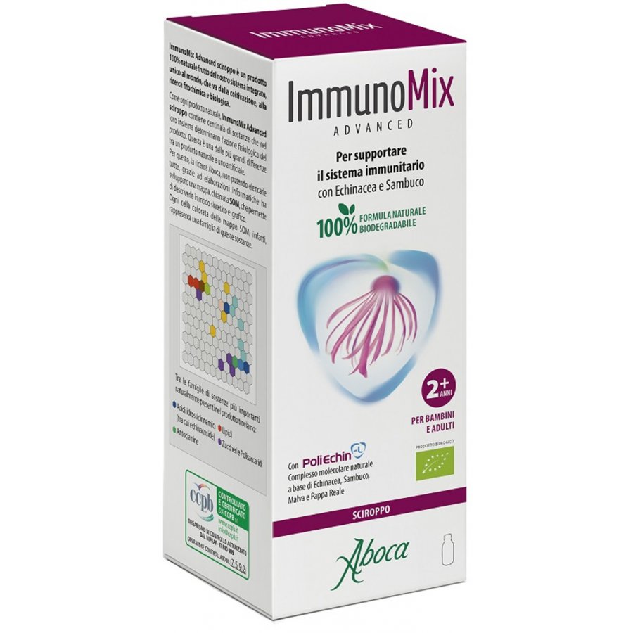 Aboca - ImmunoMix Advanced Sciroppo - Flacone da 210 g