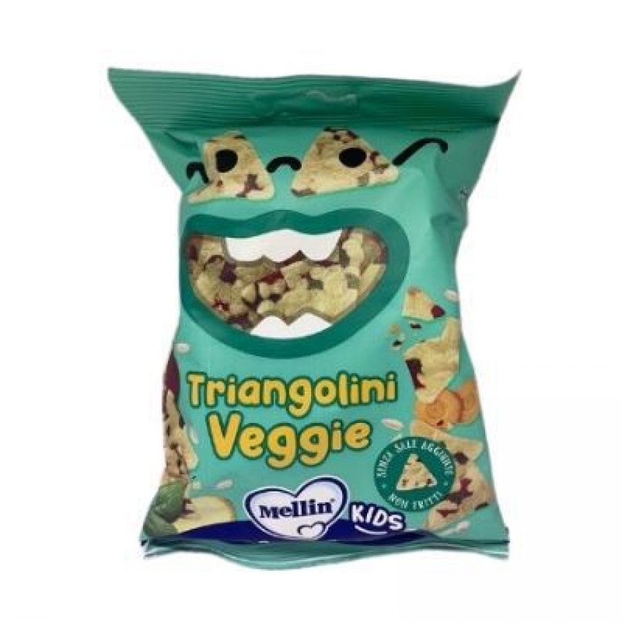 Mellin Snack Bio Triangolini Veggie 30g - Gallette Biologiche per Bambini