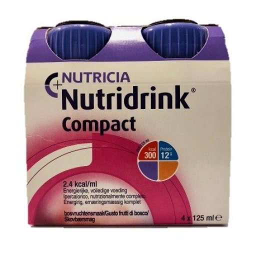Nutridrink Compact Frutti Di Bosco - Integratore Nutrizionale - 125ml (4 Pezzi)