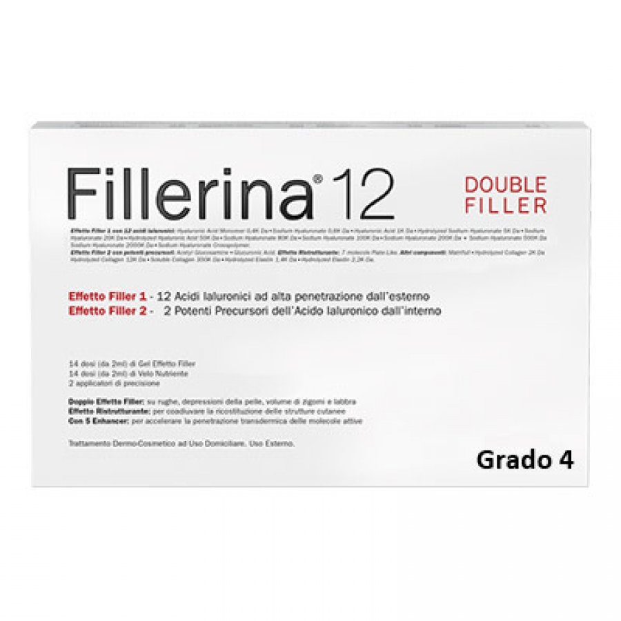  Fillerina - 12 Double Filler Trattamento Intensivo Grado 4 Confezione 14+14 Dosi
