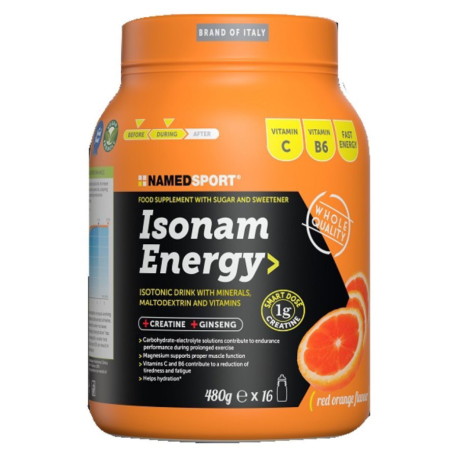 Isonam Energy Orange 1g Creat - Integratore Energetico per Migliorare la Performance Sportiva