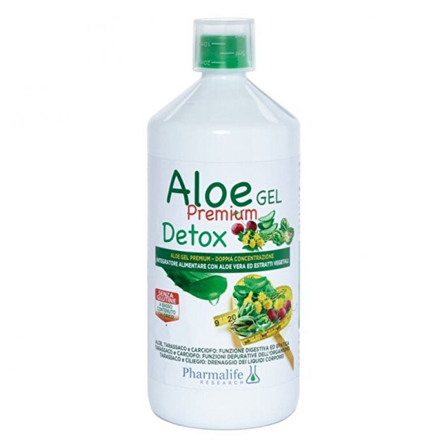 Aloe Gel Premium Detox Succo ad Azione Depurativa 1 litro