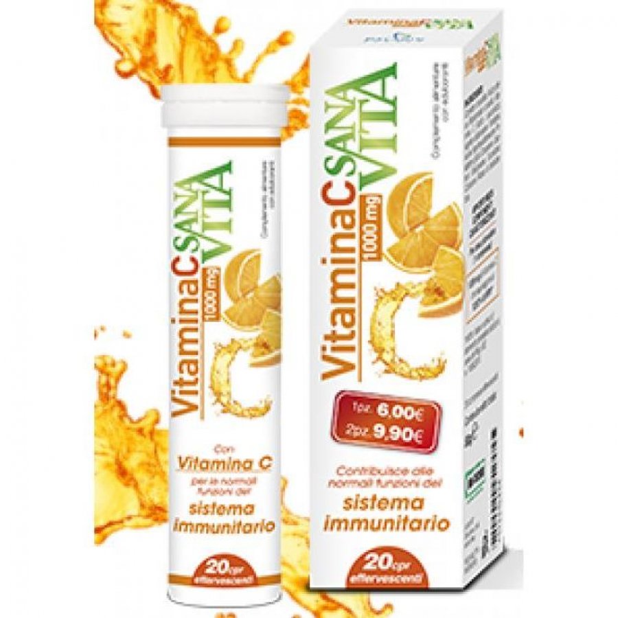 Sanavita Vitamina C 20 Compresse Masticabili Effervescenti