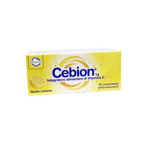Cebion - Vitamina C Limone 10 Compresse Effervescenti, Integratore per il Benessere Immunitario