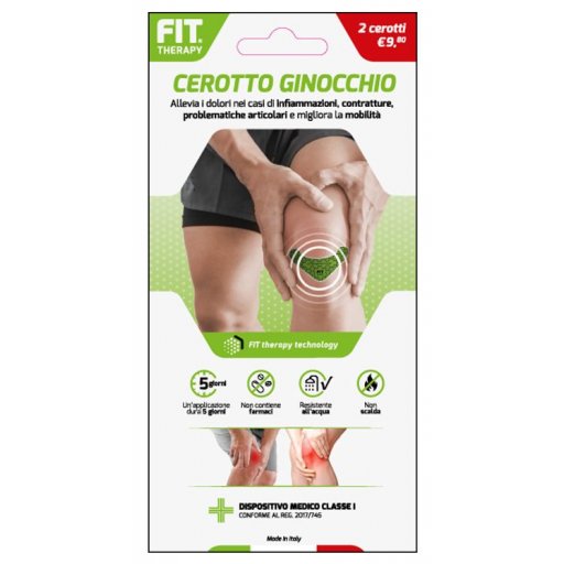 Fit Therapy Cerotto Ginocchio Dolori Ginocchia, 2 Pezzi – Sollievo Articolare